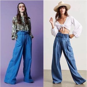 Levi’s Made & Crafted 70s Wide Leg High Rise Paper Bag Belted Waist Jean